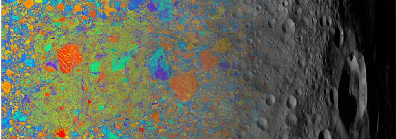 Ancient micrometeoroids carried specks of stardust, water to asteroid 4 Vesta