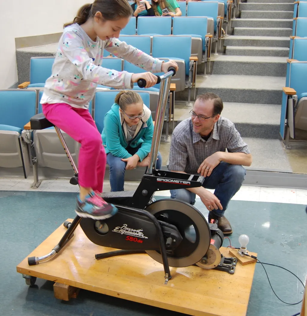 Powering a light bulb