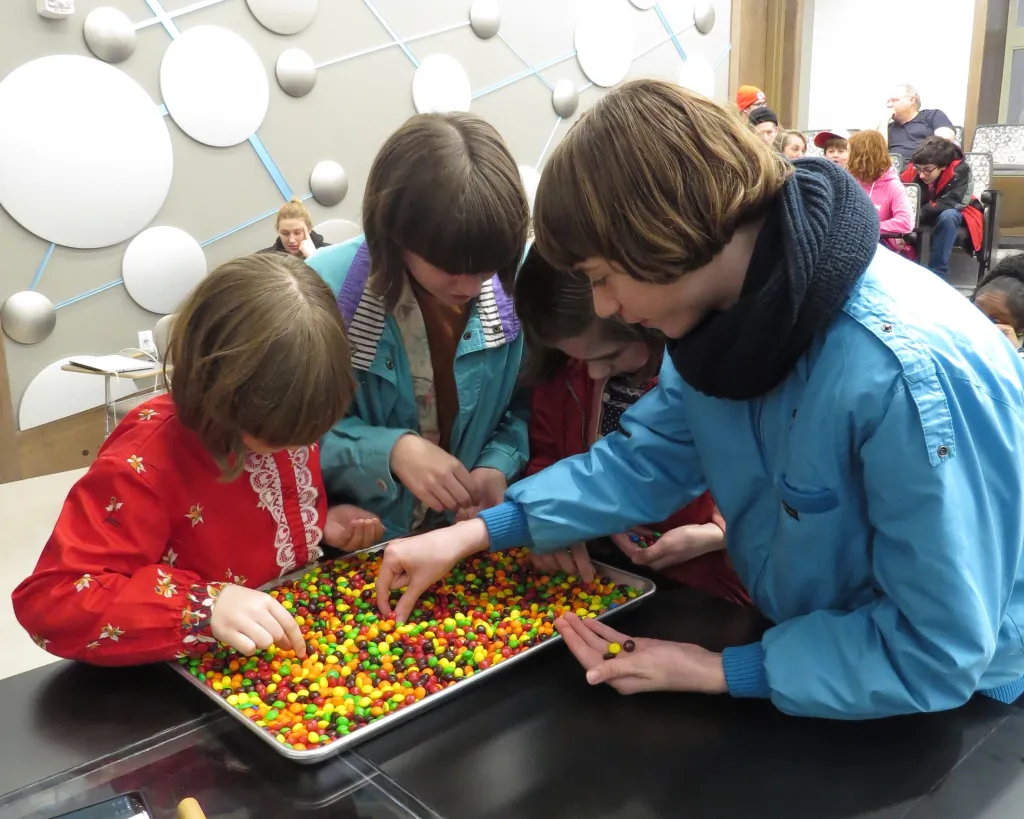 Student participants implement an M&M model of biological evolution
