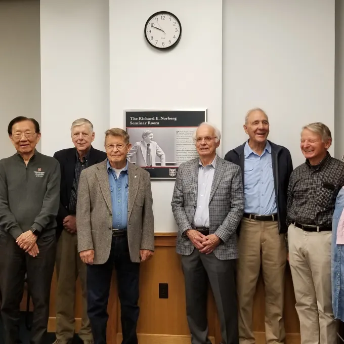 Alumni attending mini-reunion