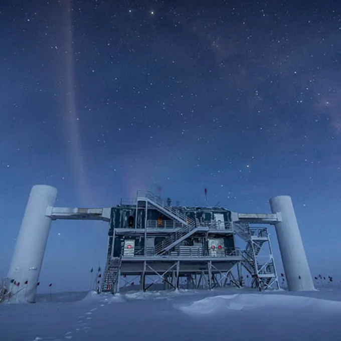 IceCube Neutrino Observatory in Antarctica
